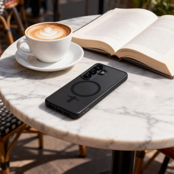 Калъф Tech-Protect Magmat MagSafe за Samsung Galaxy S26 - черен