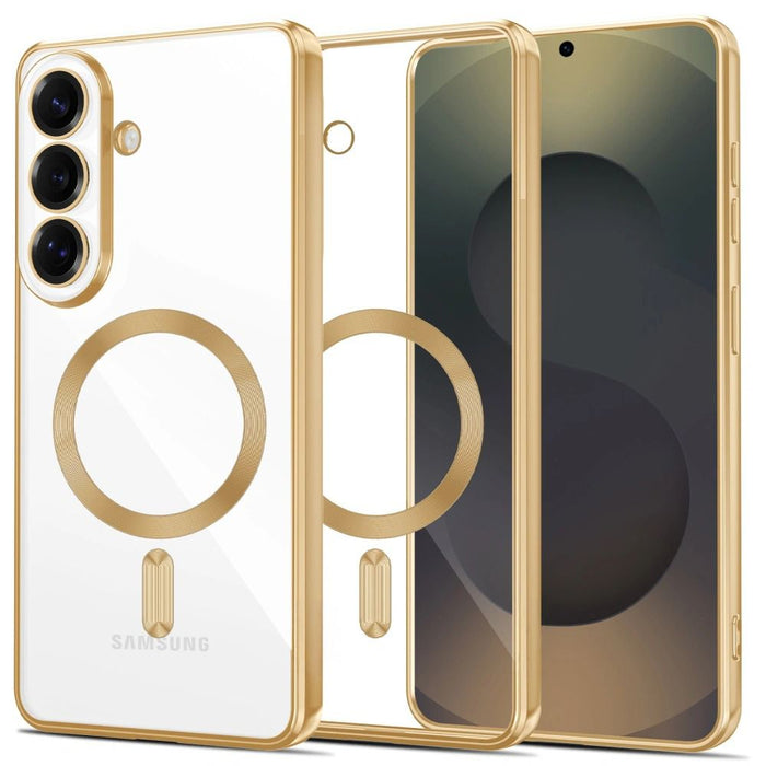 Кейс Tech-Protect MagFlex за Samsung Galaxy S26+ - прозрачен златист