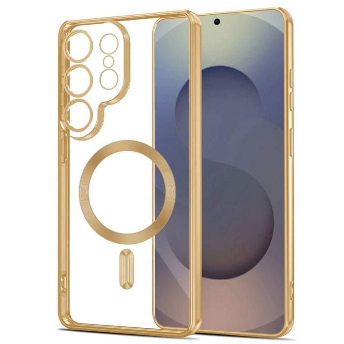 Кейс Tech-Protect MagFlex за Samsung Galaxy S26 Ultra - прозрачен златист