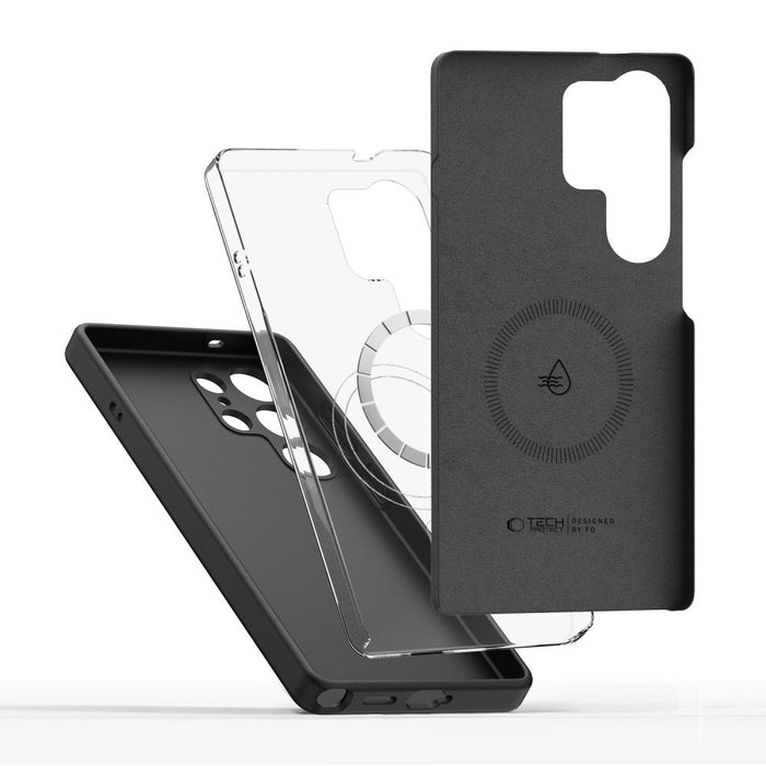 Силиконов калъф Tech-Protect MagSafe за Samsung Galaxy S26 Ultra - черен