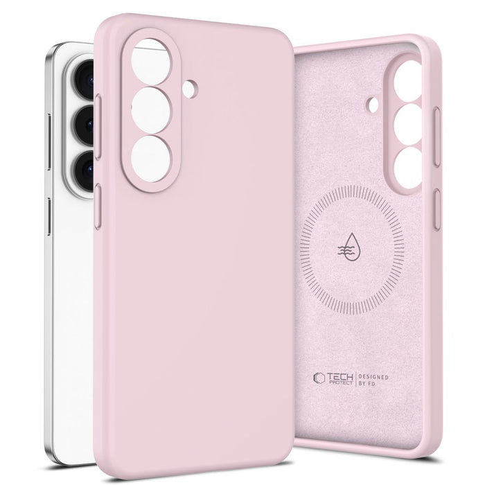 Силиконов калъф Tech-Protect MagSafe за Samsung Galaxy S26 - розов