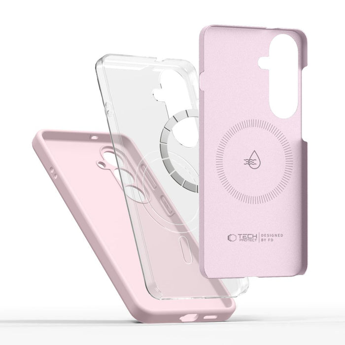 Силиконов калъф Tech-Protect MagSafe за Samsung Galaxy S26 - розов