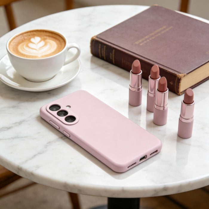 Силиконов калъф Tech-Protect MagSafe за Samsung Galaxy S26+ - розов