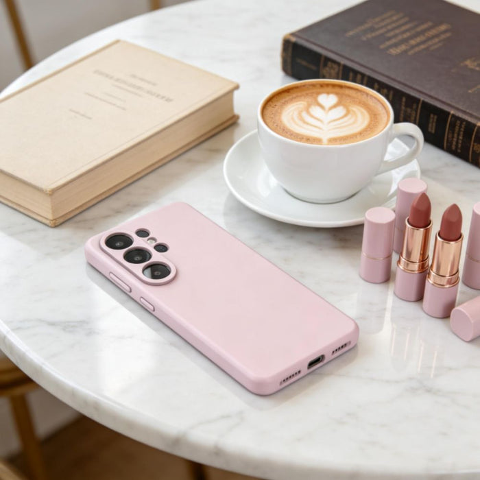 Силиконов калъф Tech-Protect MagSafe за Samsung Galaxy S26 Ultra - розов