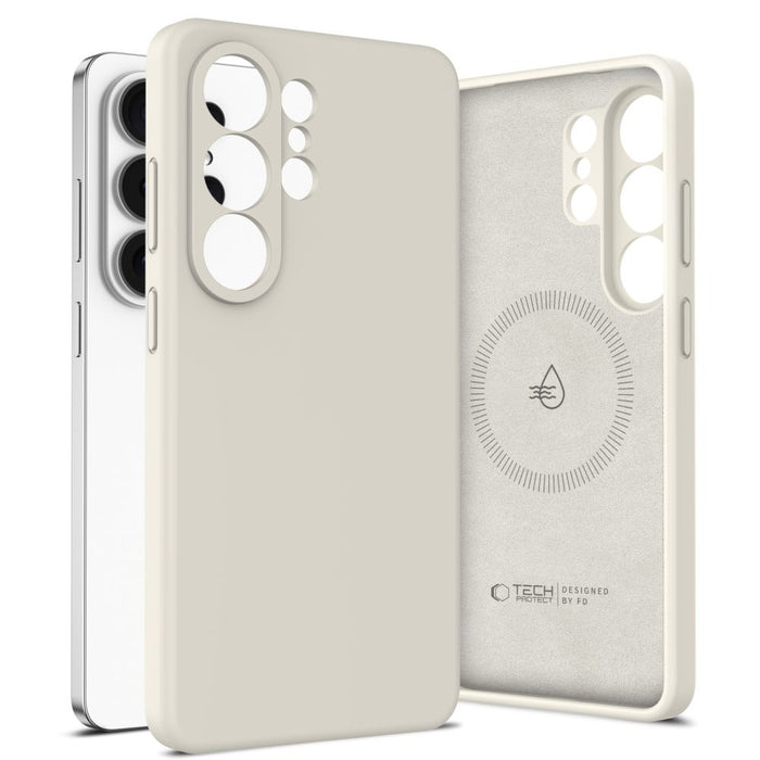 Силиконов калъф Tech-Protect MagSafe за Samsung Galaxy S26 Ultra - бежов