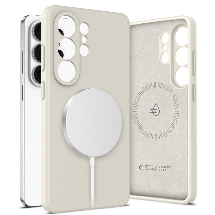 Силиконов калъф Tech-Protect MagSafe за Samsung Galaxy S26 Ultra - бежов