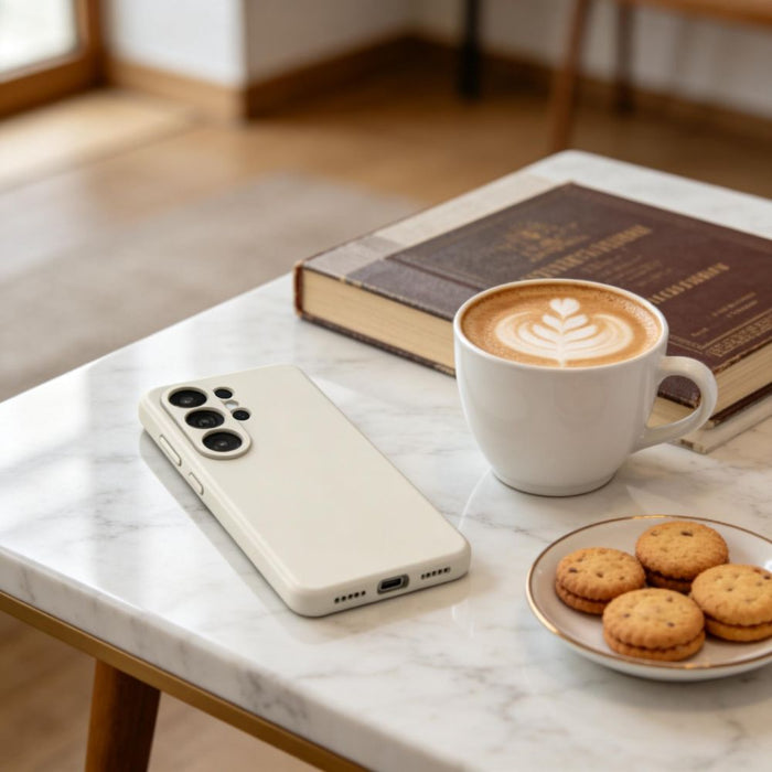 Силиконов калъф Tech-Protect MagSafe за Samsung Galaxy S26 Ultra - бежов