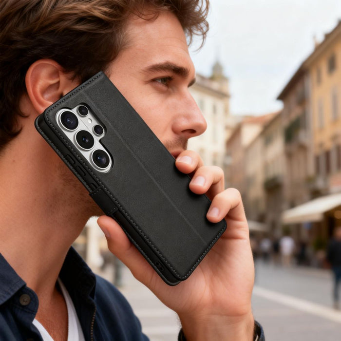 Калъф-портфейл Tech-Protect за Samsung Galaxy S26 Ultra - черен
