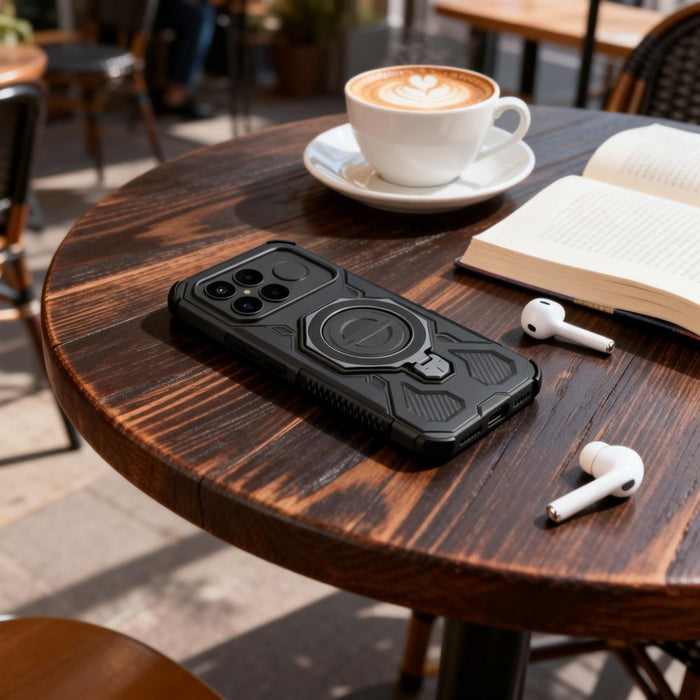 Калъф Tech-Protect TacticStand MagSafe за Xiaomi Poco F8 Ultra - черен