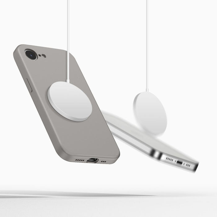 Силиконов калъф Tech-Protect MagSafe за iPhone 16E / 17E - сив