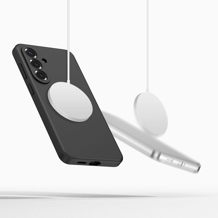 Силиконов калъф Tech-Protect MagSafe за Samsung Galaxy S26 - черен