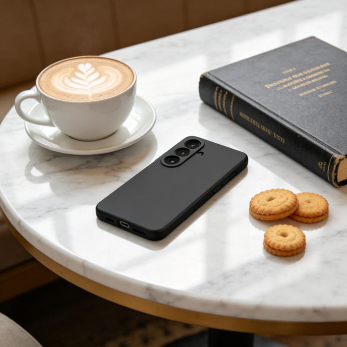 Силиконов калъф Tech-Protect MagSafe за Samsung Galaxy S26 - черен