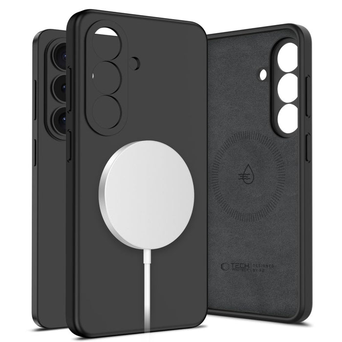 Силиконов калъф Tech-Protect MagSafe за Samsung Galaxy S26 - черен