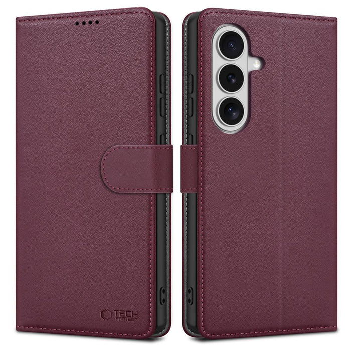 Калъф-портфейл Tech-Protect за Samsung Galaxy S26 - бордо