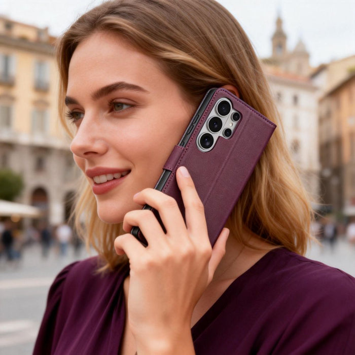 Калъф-портфейл Tech-Protect за Samsung Galaxy S26 Ultra - бордо