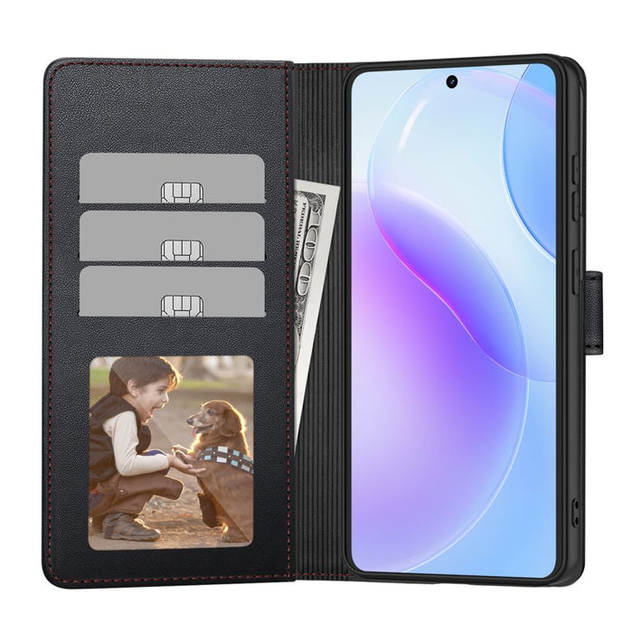 Калъф-портфейл Tech-Protect за Samsung Galaxy S26 Ultra - черен и червен