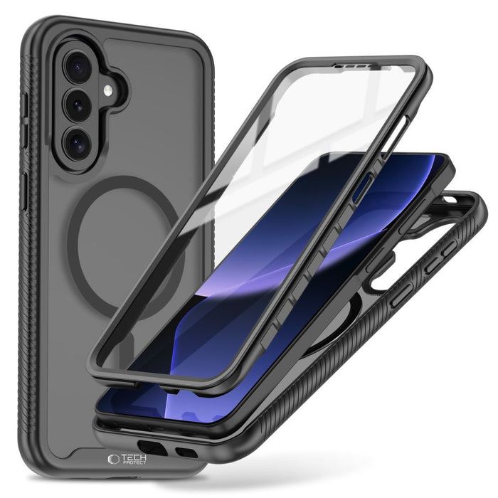 Калъф Tech-Protect Defense MagSafe за Samsung Galaxy A57 5G - черен
