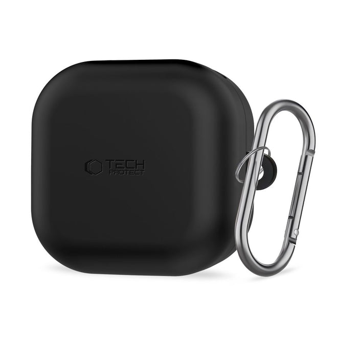 Силиконов калъф Tech-Protect Hook за Samsung Galaxy Buds 4 / 4 Pro - черен