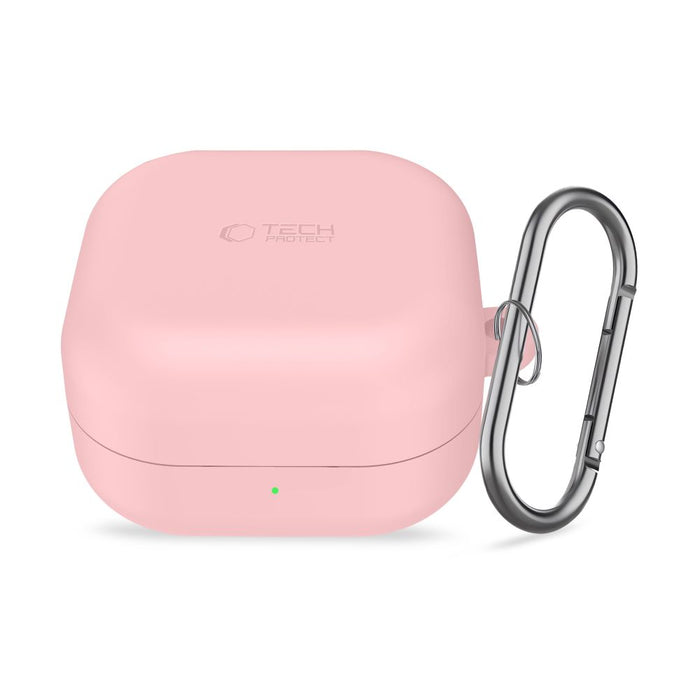 Силиконов калъф Tech-Protect с кука за Samsung Galaxy Buds 4 / 4 Pro - розов