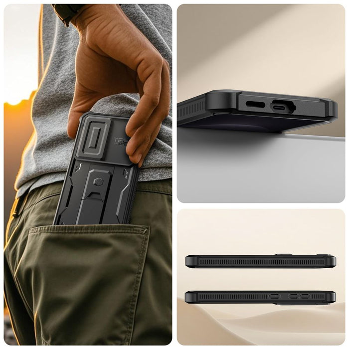 Калъф Tech-Protect Kevlar Cam+ за Samsung Galaxy S26 - черен