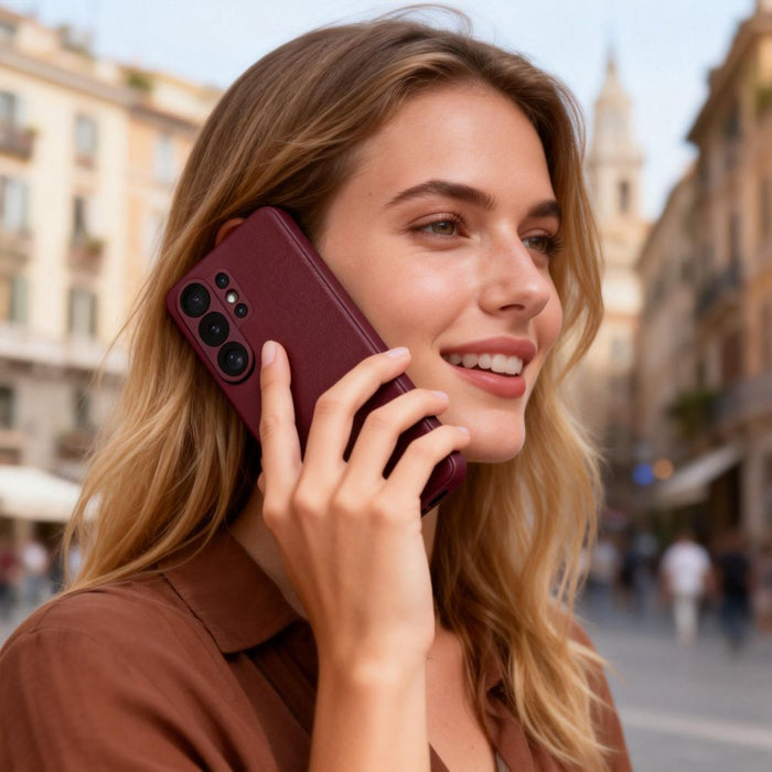 Калъф-портфейл Tech-Protect Smart за Samsung Galaxy S26 Ultra - бордо