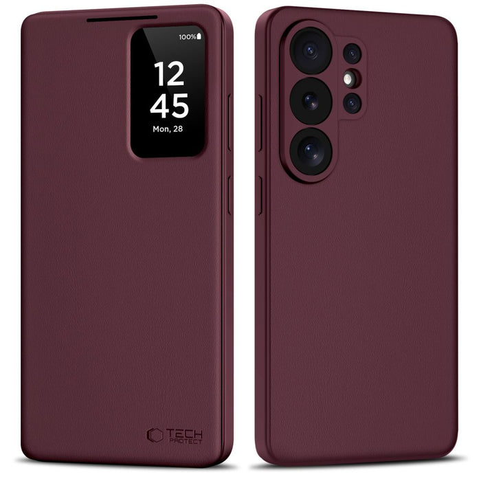 Калъф-портфейл Tech-Protect Smart за Samsung Galaxy S26 Ultra - бордо