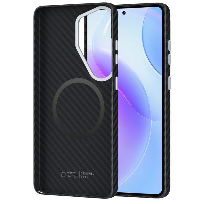 Калъф Tech-Protect Ion Carbon MagSafe за Samsung Galaxy S26 Ultra - черен и сребрист