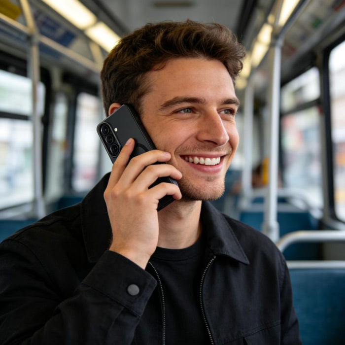 Кейс Tech-Protect MagSlim MagSafe за Samsung Galaxy S26 - матово черен