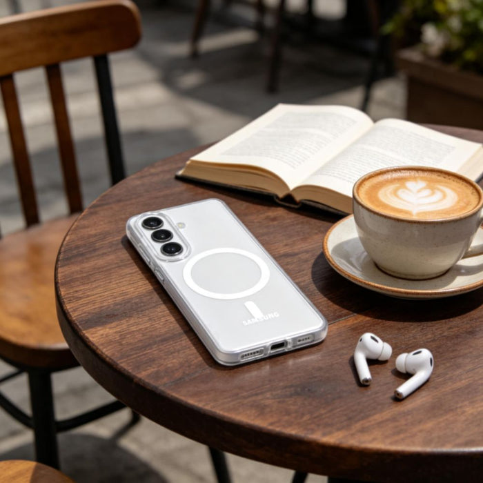 Кейс Tech-Protect MagSlim MagSafe за Samsung Galaxy S26 - прозрачен мат