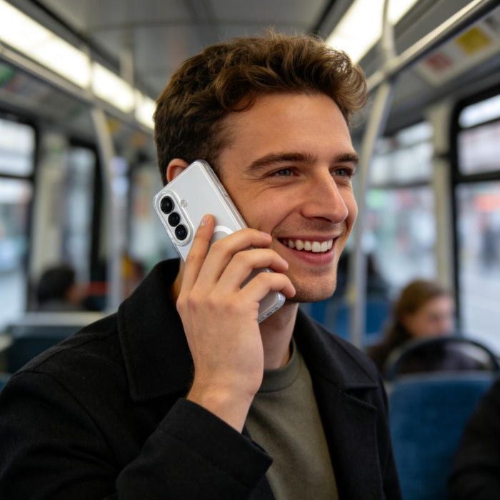 Кейс Tech-Protect MagSlim MagSafe за Samsung Galaxy S26 - прозрачен мат