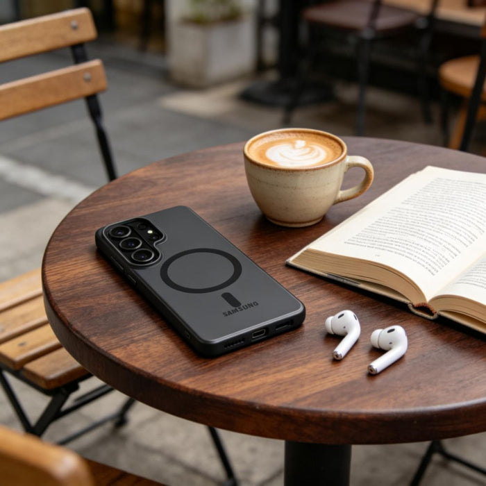 Кейс Tech-Protect MagSlim MagSafe за Samsung Galaxy S26 Ultra - матово черен