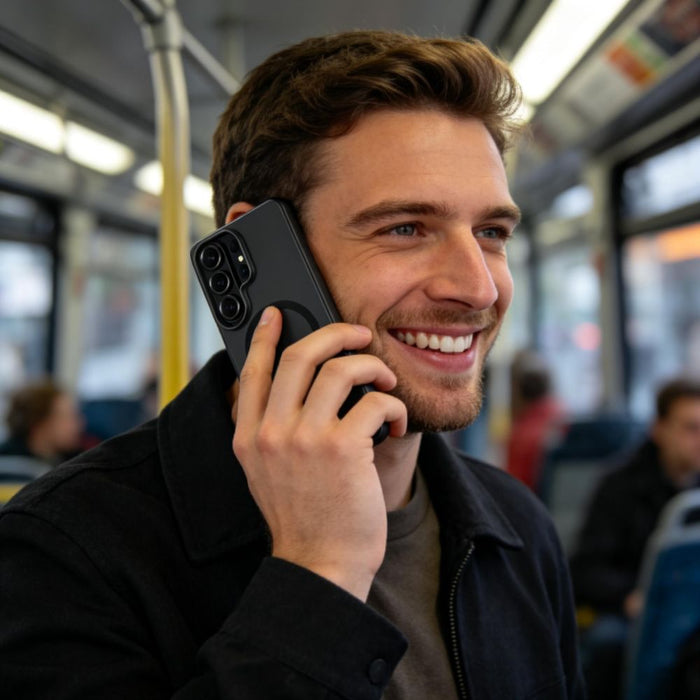 Кейс Tech-Protect MagSlim MagSafe за Samsung Galaxy S26 Ultra - матово черен