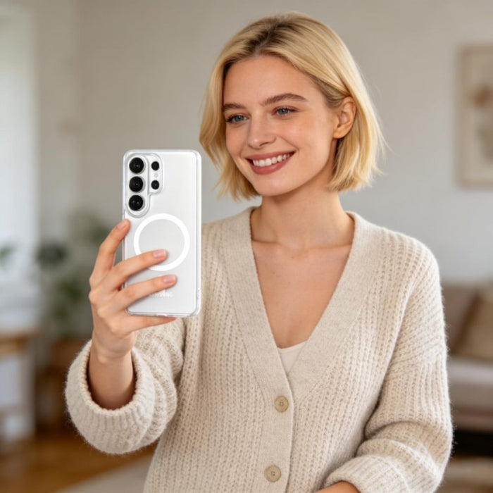 Кейс Tech-Protect MagSlim MagSafe за Samsung Galaxy S26 Ultra - прозрачен матов