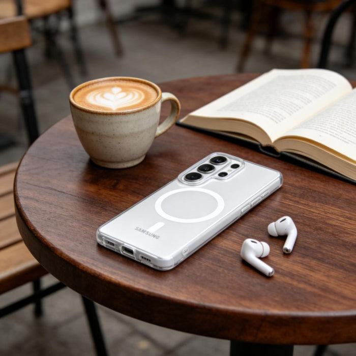 Кейс Tech-Protect MagSlim MagSafe за Samsung Galaxy S26 Ultra - прозрачен матов