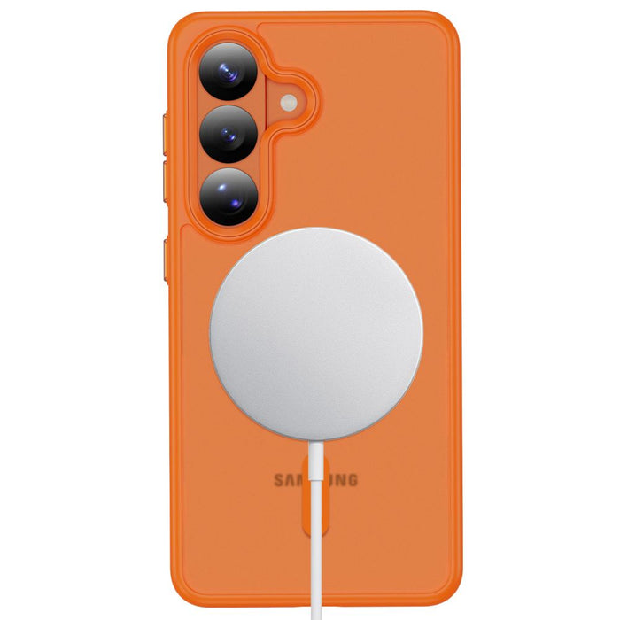 Кейс Tech-Protect Magmat MagSafe за Samsung Galaxy S26 - матов оранжев