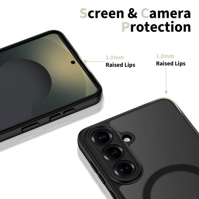 Калъф Tech-Protect BasicMag MagSafe за Samsung Galaxy S26+ - прозрачен, черен