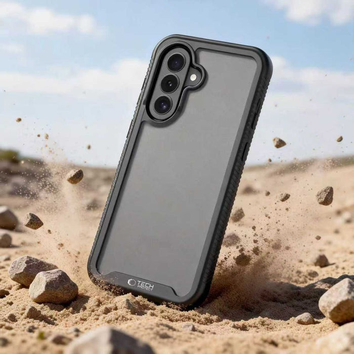 Кейс Tech-Protect Defense за Samsung Galaxy A36 / A56 / A37 5G - матово черен