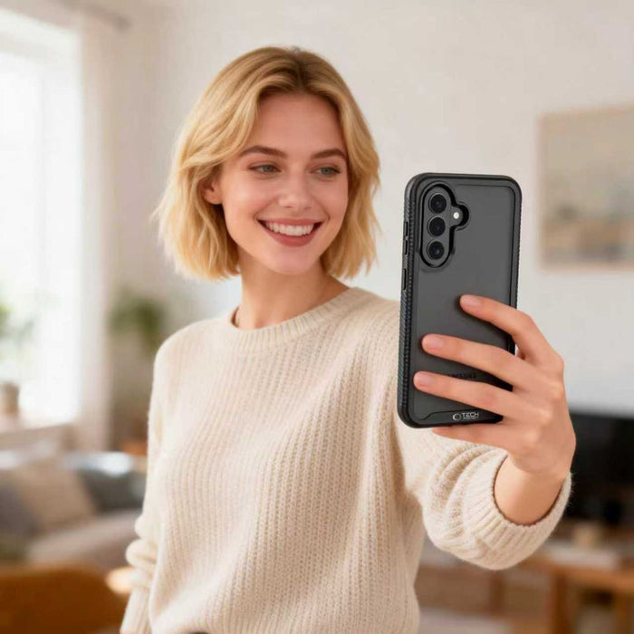 Кейс Tech-Protect Defense за Samsung Galaxy A36 / A56 / A37 5G - матово черен