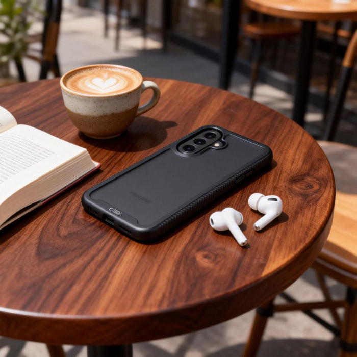 Кейс Tech-Protect Defense за Samsung Galaxy A36 / A56 / A37 5G - матово черен