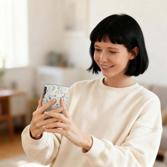 Калъф-портфейл Tech-Protect за Samsung Galaxy A57 5G - Цветни цветя