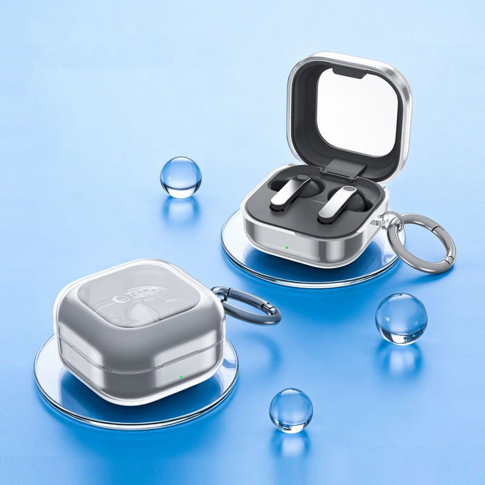 Калъф Tech-Protect FlexAir за Samsung Galaxy Buds 4 / Buds 4 Pro - прозрачен