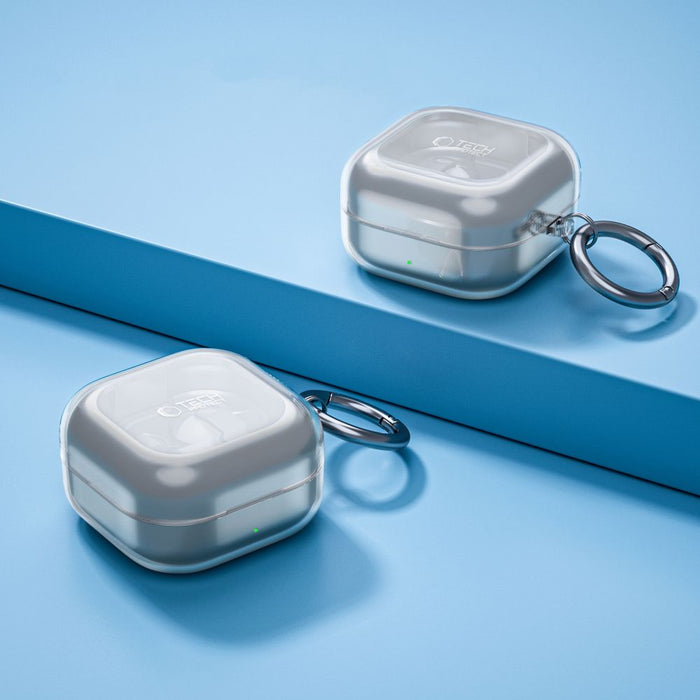 Калъф Tech-Protect FlexAir за Samsung Galaxy Buds 4 / Buds 4 Pro - прозрачен