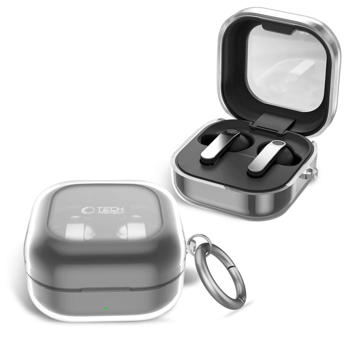 Калъф Tech-Protect FlexAir за Samsung Galaxy Buds 4 / Buds 4 Pro - прозрачен