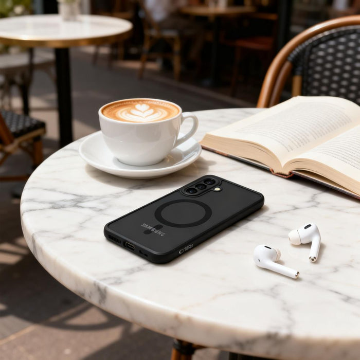 Калъф Tech-Protect Magmat MagSafe за Samsung Galaxy A57 5G - полупрозрачен