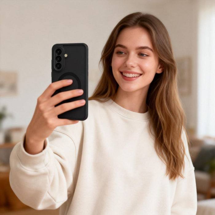 Калъф Tech-Protect Magmat MagSafe за Samsung Galaxy A57 5G - полупрозрачен