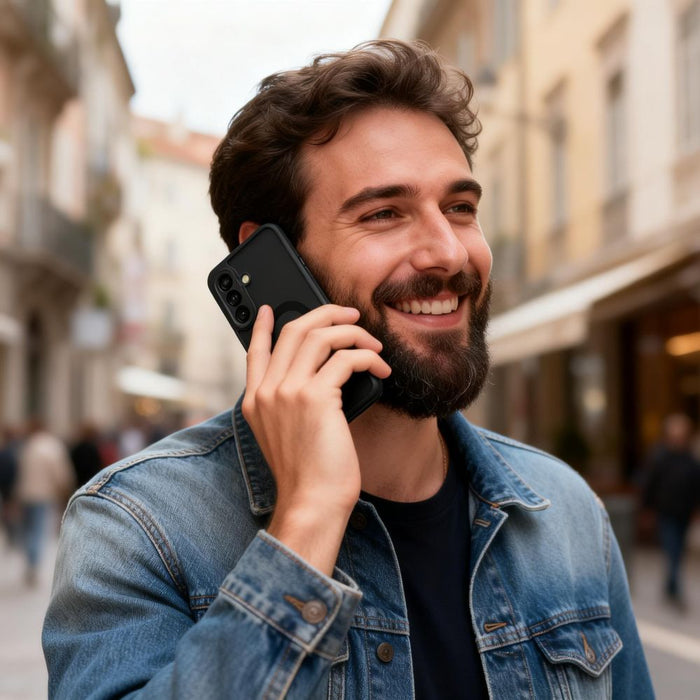 Калъф Tech-Protect Magmat MagSafe за Samsung Galaxy A57 5G - полупрозрачен