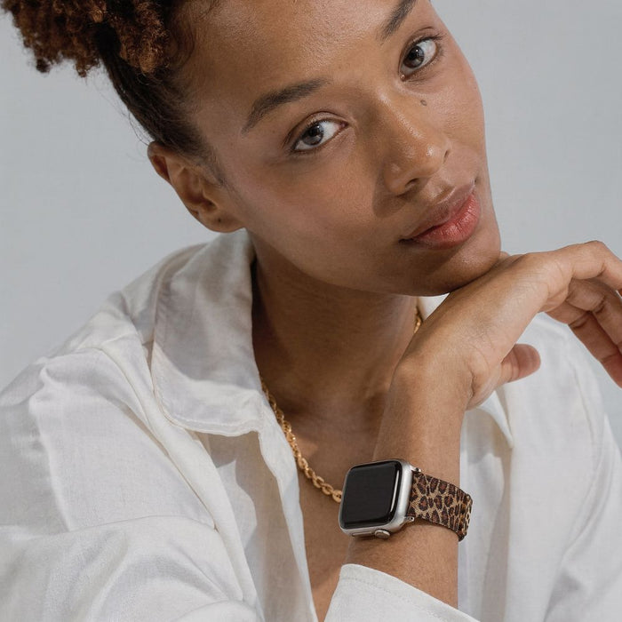 Каишка Tech-Protect Lamano за Apple Watch 40 / 41 / 42 мм - кафява и черна