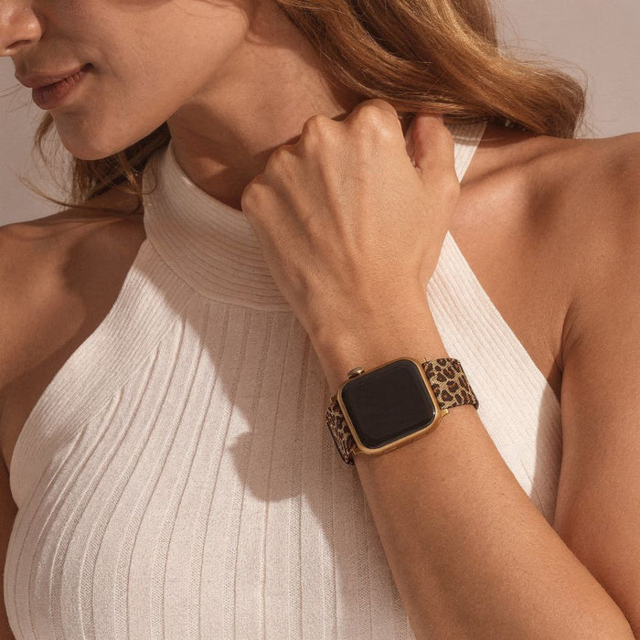 Каишка Tech-Protect Lamano за Apple Watch 40 / 41 / 42 мм - кафява и черна