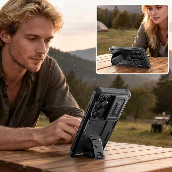 Калъф Tech-Protect Kevlar Cam+ за Samsung Galaxy S26 Ultra - черен