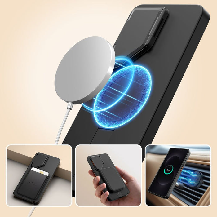 Кейс Tech-Protect Kevlar Aura MagSafe за Samsung Galaxy S26 Ultra - черен и оранжев